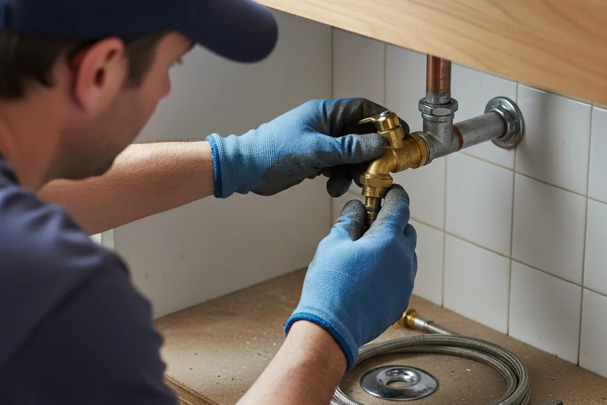 Shutoff valve and fitting work during Emergency Plumbing in Island Park